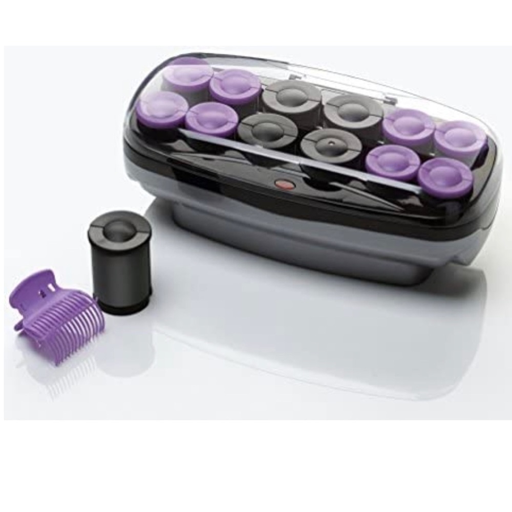Conair Jumbo and Super Jumbo Ceramic Hot Rollers, with Super Clips